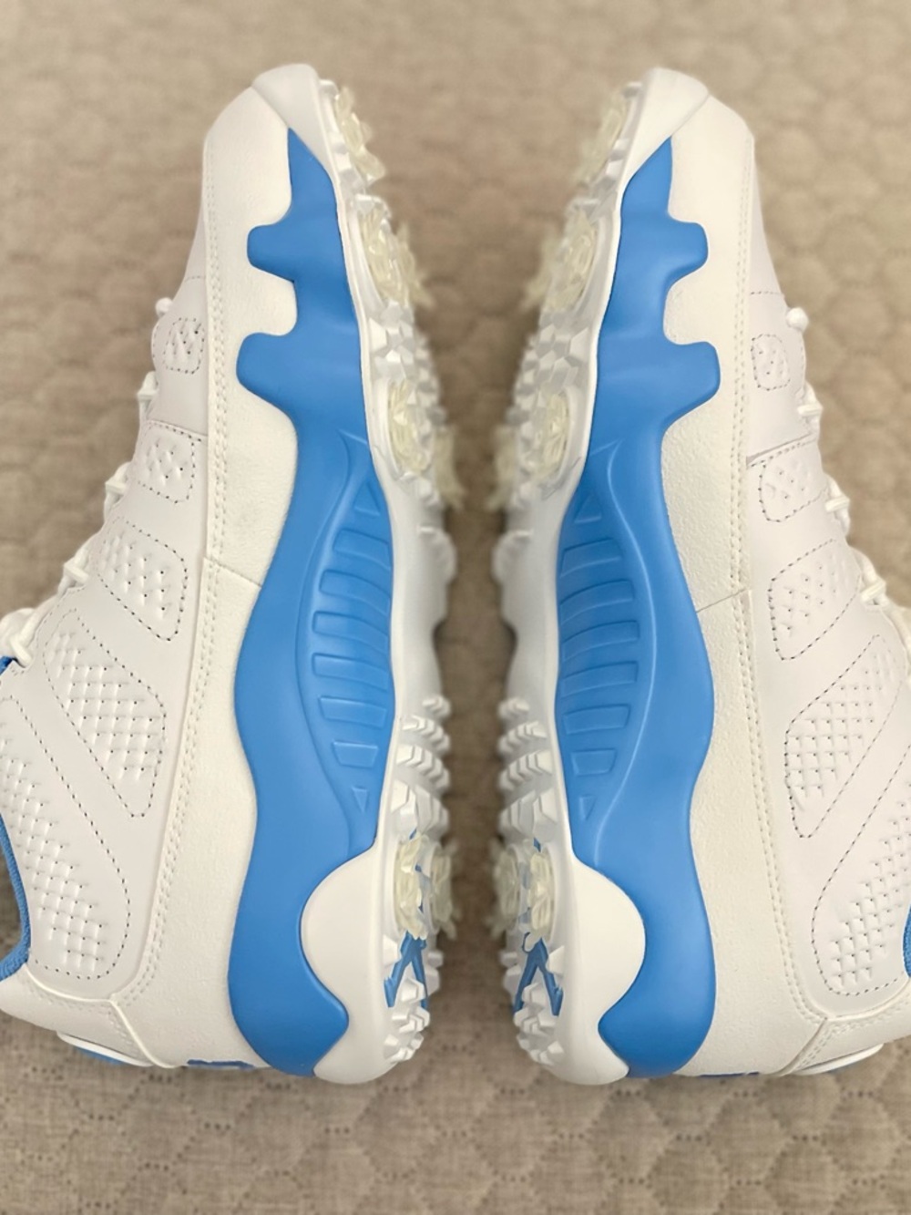 Nike Air Jordan 9 Retro Low G Golf UNC University Blue FJ5934-101 Men’s NEW - Picture 5 of 8
